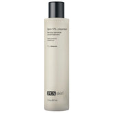 PCA SKIN benzoyl peroxide face wash bottle showcases 5% formula for clearer pores.