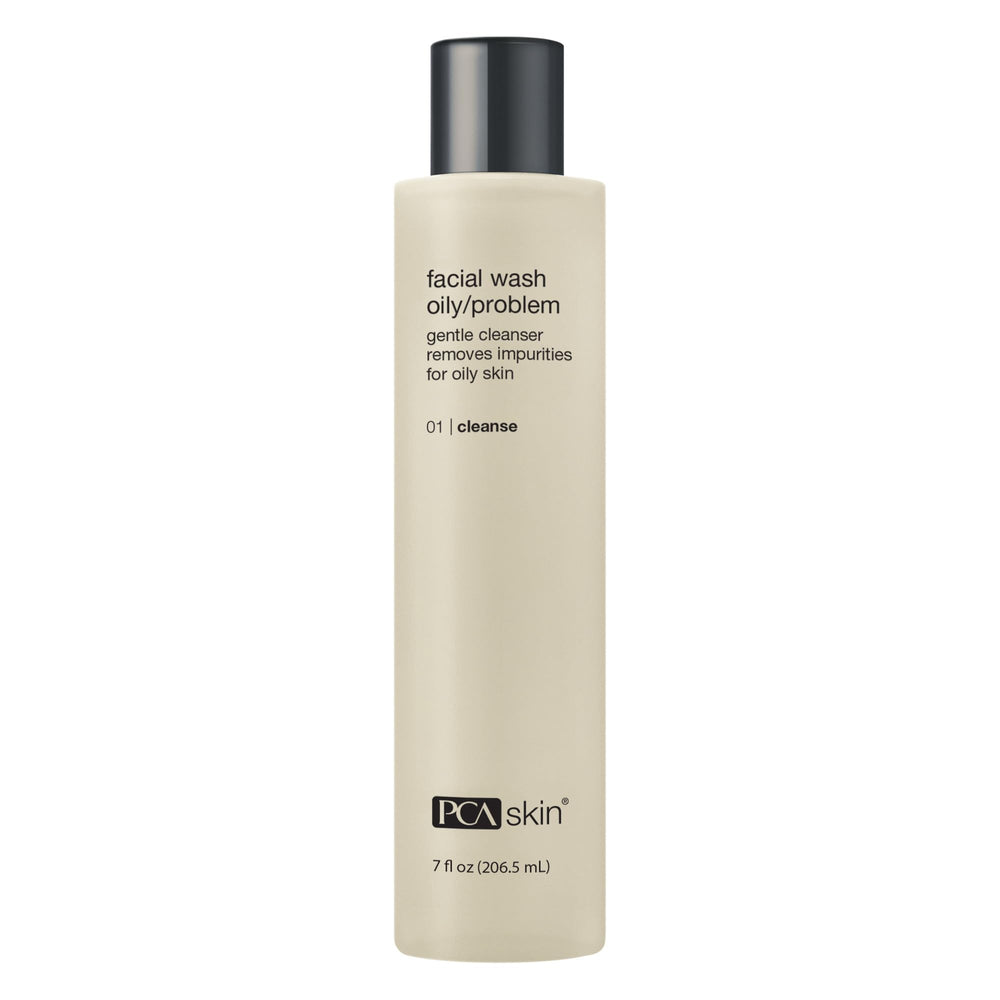 PCA SKIN Hydrating Face Wash bottle closeup for daily oily-skin cleansing