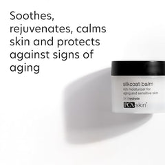 PCA SKIN Silkcoat highlights jojoba seed oil and squalane for hydration.