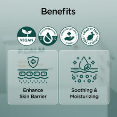P.CALM Barrier Cycle daily sheet mask lyocell fabric close-up demonstrates breathable vegan material.