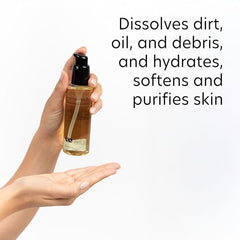 PCA SKIN Daily Cleansing Oil lathering with water to create a creamy cleanse.