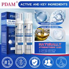 Pdam minoxidil-foam-beard-growth application helps thicker facial hair over time.