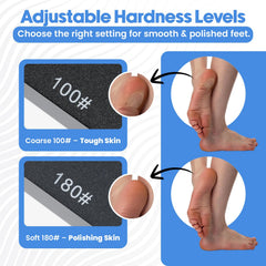 PDQR Premium Pumice Mat hands close-up showing knuckle smoothing.