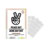PEACE OUT Acne Day Dot patch applied under makeup for discreet daytime coverage