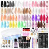PEACECOLOR kit front view for at-home manicure with complete set
