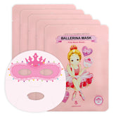 peach and Kids Face Mask with pink ballerina design for playful spa sessions