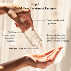 Peach & Lily Glass Skin Refining Serum features a silky texture for a refined finish.