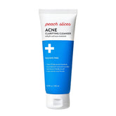 Peach Slices acne-clarifying-cleanser bottle shows 2% salicylic acid for gentle oil control
