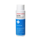 Peach Slices acne exfoliating toner bottle, promoting clear skin effortlessly for acne-prone users.