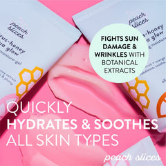 Peach Slices Citrus-Honey Aqua Glow swatch on skin highlights glow and hydration