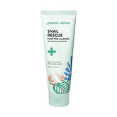 Peach Slices Snail Rescue Purifying Cleanser bottle promotes balanced, refreshed skin.