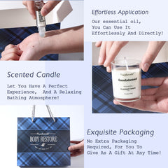 PEARLWORLD man spa kit packaging emphasizes gift-ready presentation.