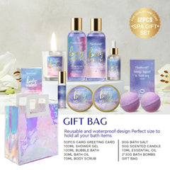 PEARLWORLD spa kit bath bombs fizz to create a relaxing bath experience.