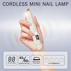 Peccera AB Diamond cordless nail lamp keeps manicures portable and mess-free.