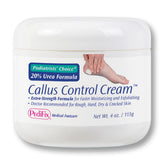 Pedifix 20percent Urea foot cream jar close-up for softer feet with regular use.