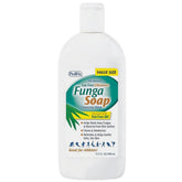 Pedifix FungaSoap bottle provides refreshing post-workout cleanse with tea tree oil.