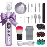 Pelcas electric nail file front view shows cordless portability for on-the-go manicures.