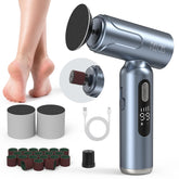 Pelcas electric foot file gun-shaped design for precise control.