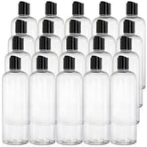 Peohud 20pack 16oz clear bottle with disc-top cap for controlled dispensing
