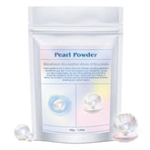 Peralpow Pearl Powder bottle shows pure organic formula for radiant, hydrated skin.