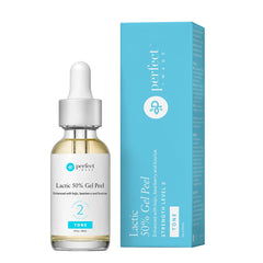 Perfect Image Lactic 50% Gel Peel bottle close-up for at-home skin refinement