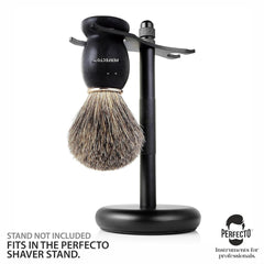 Perfecto shaving brush rich-lather creation with premium bristles enhances even cream distribution