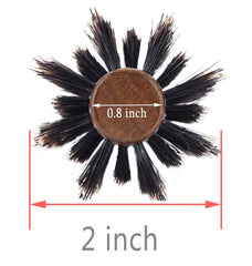 PERFEHAIR boar bristle round brush promotes even hair flow and natural shine.