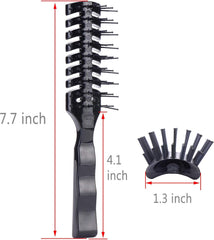 PERFEHAIR vented brush demonstrates anti-static performance for frizz control.