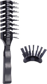 PERFEHAIR men's vented hair brush in action for faster blow drying and styling.