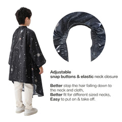 PERFEHAIR space-print cape design helps keep kids calm during haircuts