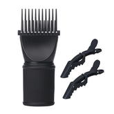 PERFEHAIR universal blow dryer comb attachment grips 1.5–2 inch nozzles for secure styling.