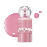 Peripera Syrupy Tok Cheek bottle glows with dewy natural flush.