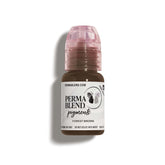 Perma Blend Forest Brown microblading ink bottle for natural-looking permanent eyeliner.