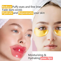 Permotary collagen crystal lip mask gold pack nourish lips and improve moisture