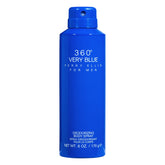 Perry Ellis 360° Very Blue body spray bottle front view for all-day freshness.