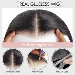 Perselene wig close-up hairline highlights pre-plucked natural edge
