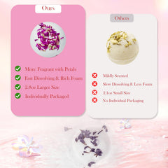 Persidra bath bombs bubbles- rich foam for longer, relaxing soak
