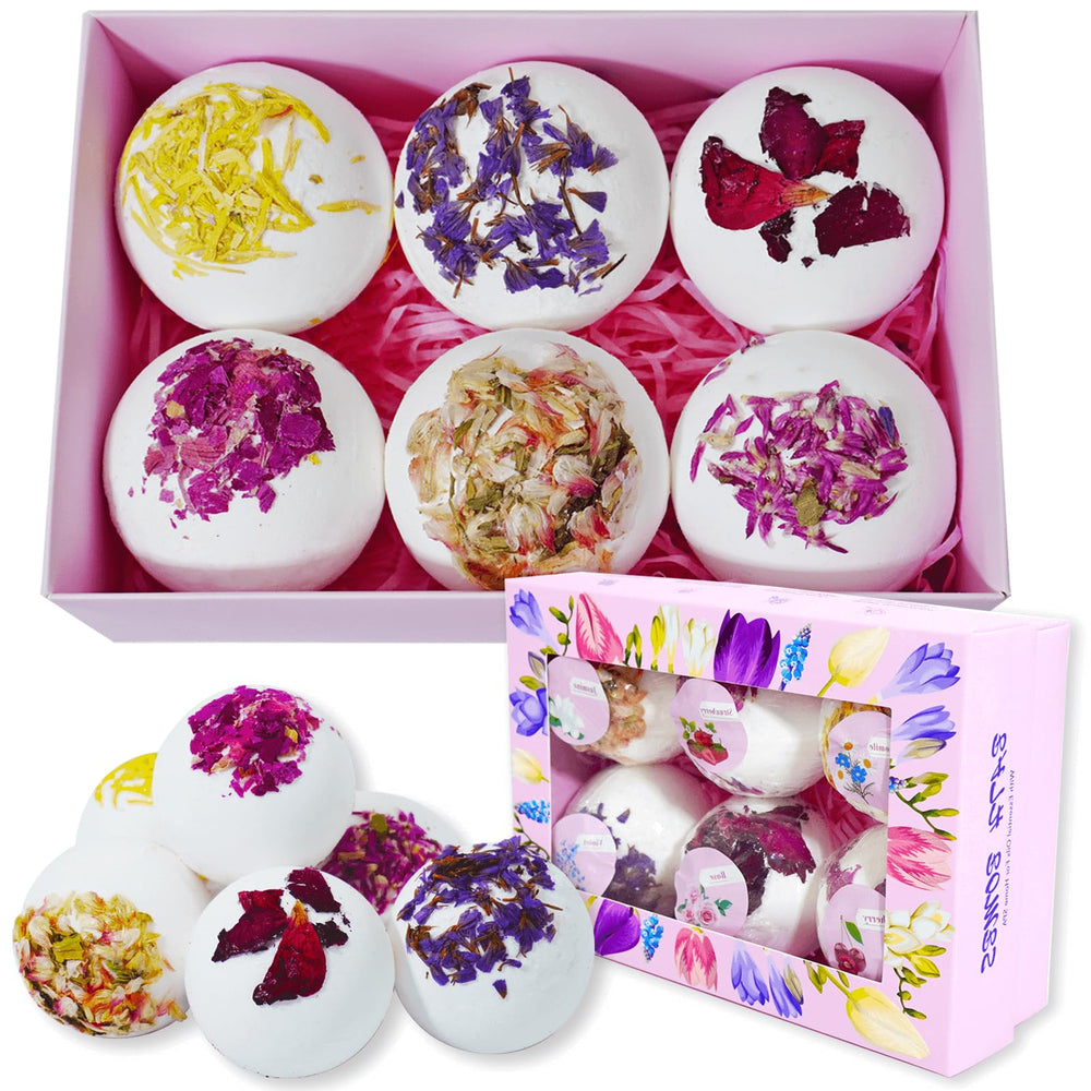 Persidra bath bombs petal-rose closeup offers luxurious spa-like soak
