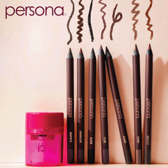 PERSONA 24HR Eyeliner bronze pencil-tip closeup highlights creamy blendability