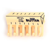 PERSONFUN butter hair claw closeup shows a durable acetate finish for everyday use.