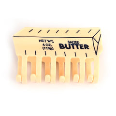 PERSONFUN butter hair claw closeup shows a durable acetate finish for everyday use.