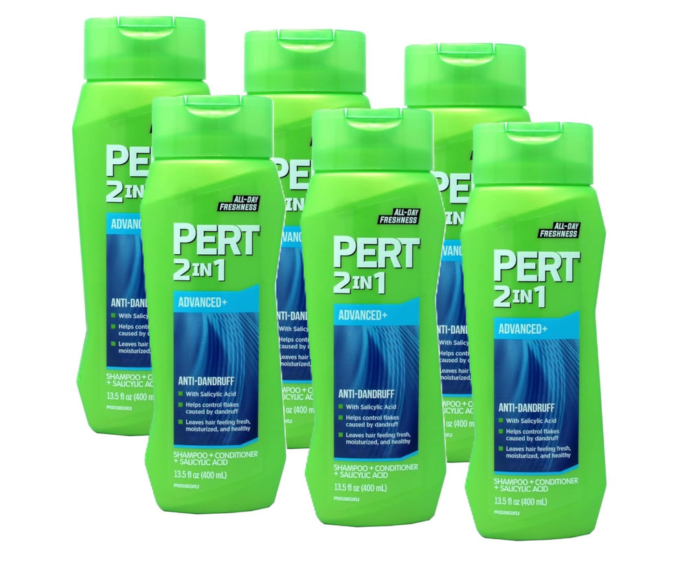 Pert 2-in-1 bottle shows classic clean scent for quick wash