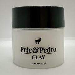 Pete & Pedro styling session showing matte, natural look on short to medium hair.