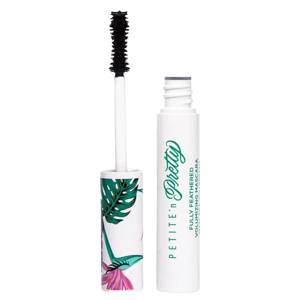 Petite 'N Pretty Fully Feathered Mascara packaging showcases non-toxic kid-friendly design for safe daily use.