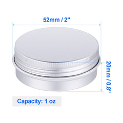 Petutu round metal tin with screw-top lid protects cosmetics from light.