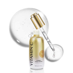 Peunitory Vitamin C Serum bottle pump enables easy daily brightening.