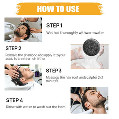 pewatul gray hair reverse bar lather on scalp demonstrates cleansing and refresh.