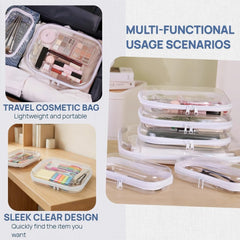 PGAXM double zipper travel organizer bin keeps contents secure during transit