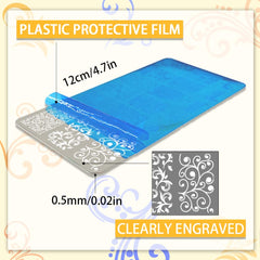 PH PandaHall plant floral stamping plate showing versatile nail art options