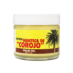Phamark Manteca de Corojo palm oil 2oz bottle, versatile for cooking and skincare.